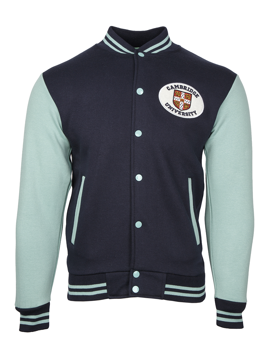 Cambridge University Lion Baseball Jacket - Navy